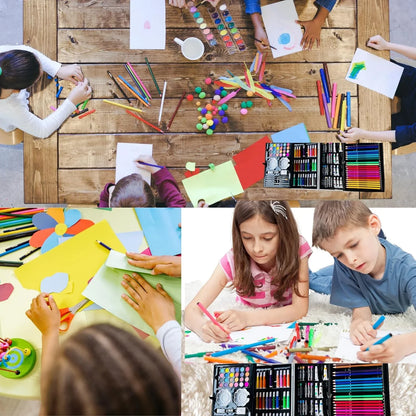 Unicorn Art Set – 145+ Piece Drawing & Painting Kit for Kids 5+ (LABUBU) - Jaiman Toys