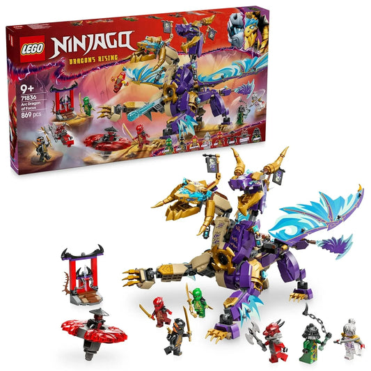 LEGO NINJAGO Arc Dragon of Focus Ninja Toy Set 71836 Building Blocks Toys for 9+ Gift for Boys and Girls