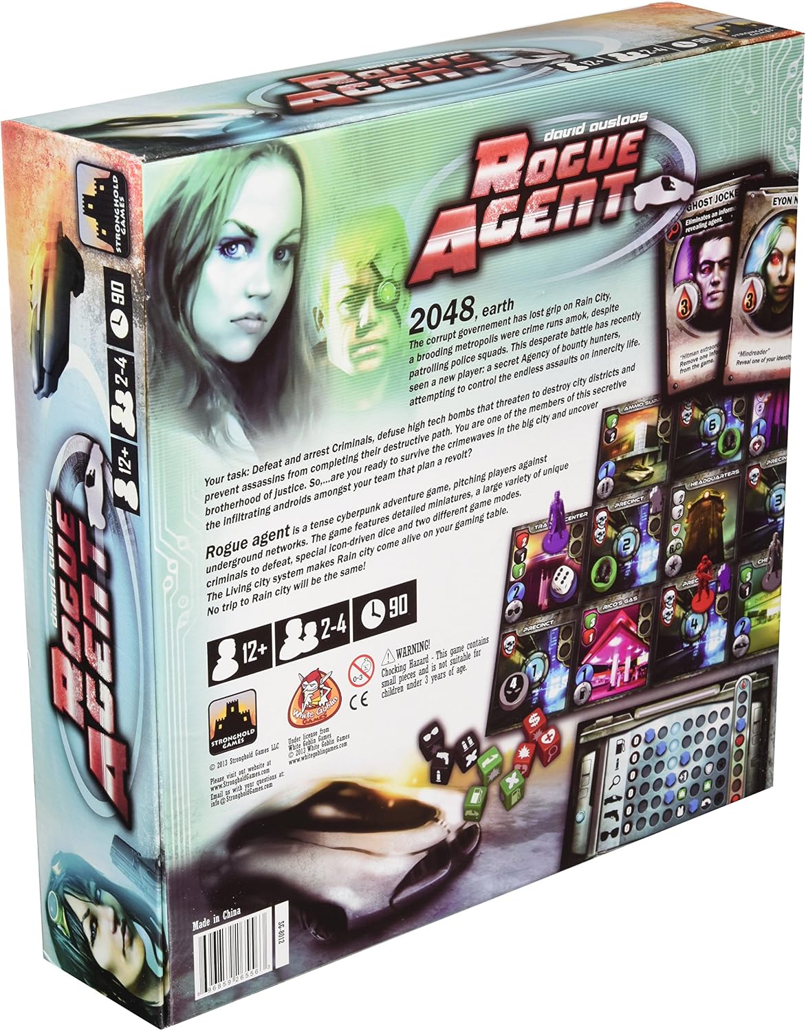 Stronghold Games Rogue Agent Board Game | Strategic Espionage & Secret Agent Game for Adults | Competitive Action & Mission-Based Gameplay | Multicolor