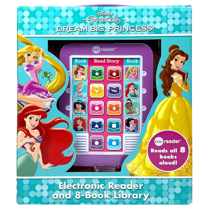 Disney Princess Dream Big Princess Me Reader Electronic Storybook & 8 Book Set by PI Kids | Interactive Reading Toy with Disney Princess Stories | Educational Learning Gift for Toddlers & Kids