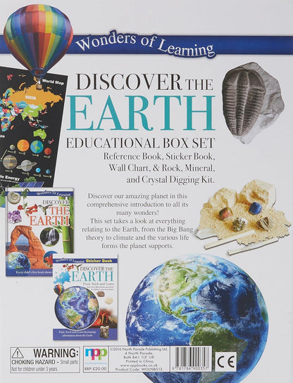 Wonders of Learning – Discover The Earth Educational Box Set | Kids Geography & Earth Science Kit