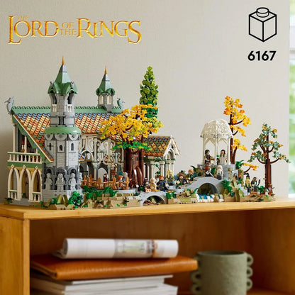 LEGO 10316 Icons Rivendell Building Model Kit :The Lord of The Rings:  for Adults, Construct and Display a Middle-Earth Valley