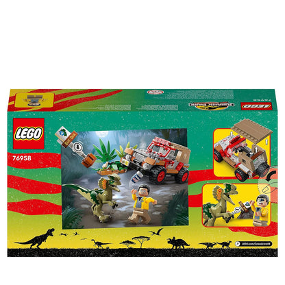 LEGO Jurassic Park Dilophosaurus Ambush 76958 Building Toy Set (211 Pieces)