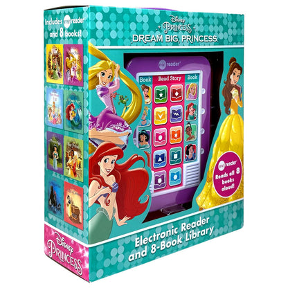 Disney Princess Dream Big Princess Me Reader Electronic Storybook & 8 Book Set by PI Kids | Interactive Reading Toy with Disney Princess Stories | Educational Learning Gift for Toddlers & Kids