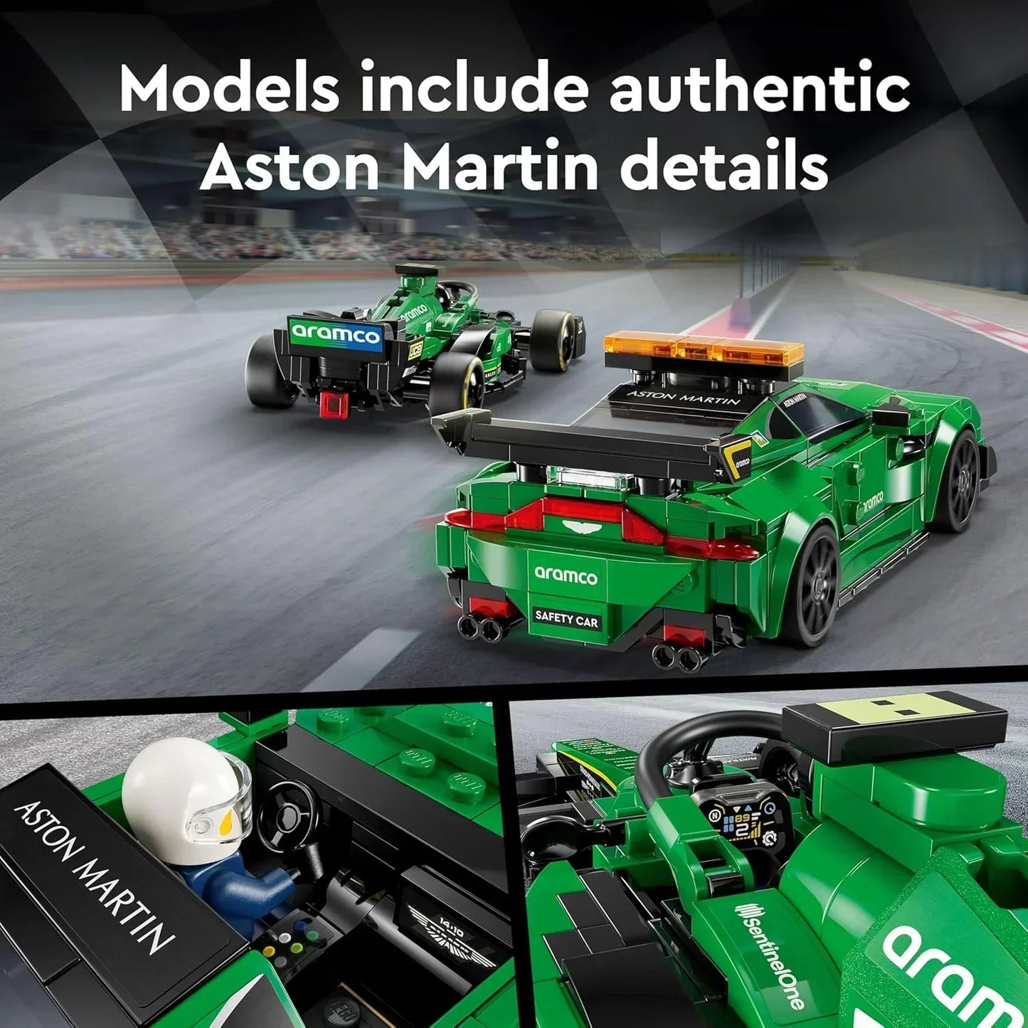 Lego 76925 Aston Martin Vantage Safety Car & AMR23