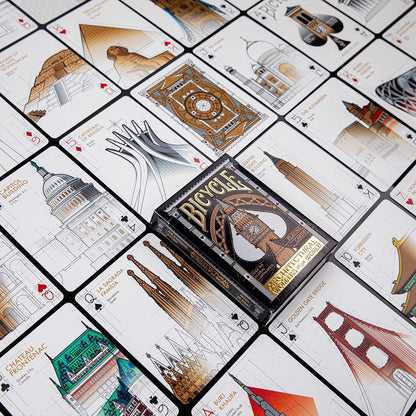 Bicycle Architectural Wonders of the World Playing Cards – Collectible Poker Deck with Air-Cushion Finish