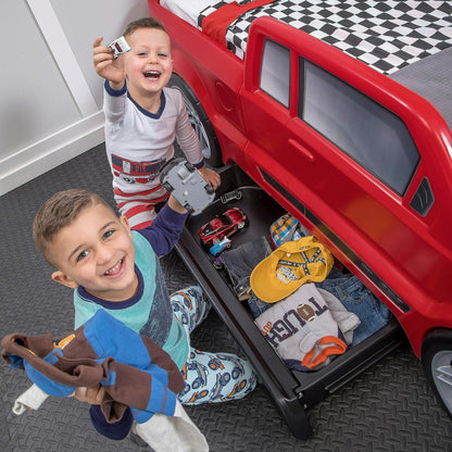 Step2 Turbocharged Twin Truck Bed – Kids’ Ride-On Playbed - Jaiman Toys