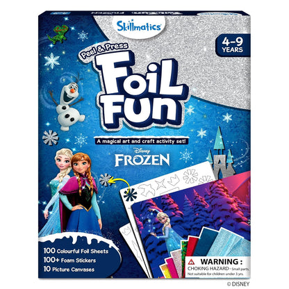 Skillmatics Paper Art & Craft Activity - Foil Fun Disney Frozen, Mess-Free Art for Kids, Craft Kits, DIY Creative Activity, Gifts for Girls & Boys Ages 4, 5, 6, 7, 8, 9, Multicolor