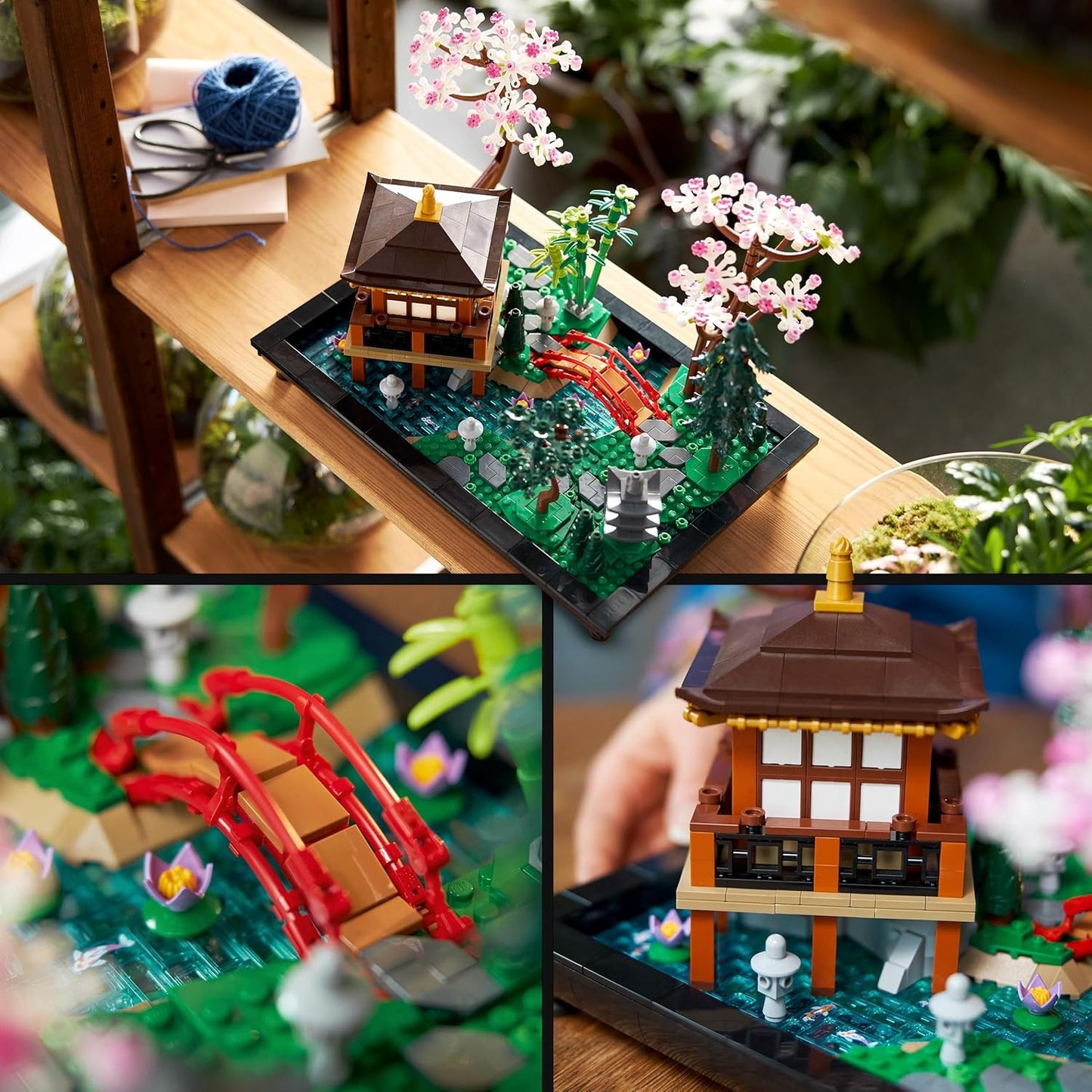 LEGO Icons Tranquil Garden 10315 Creative Building Set, A Gift Idea for Adult Fans of Japanese Zen Gardens and Meditation, Build-and-Display This Home Decor Set for The Home or Office