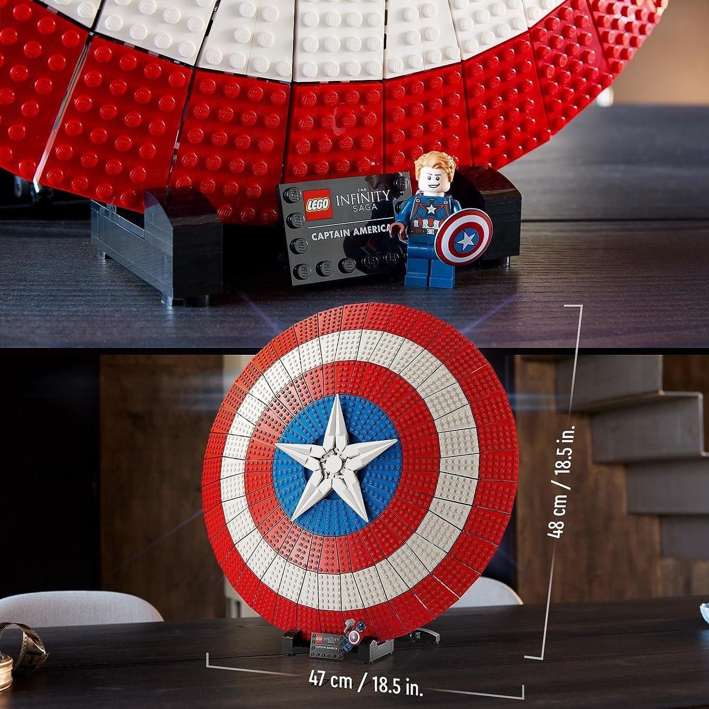 LEGO 76262 Marvel Captain America’s Shield Building Kit