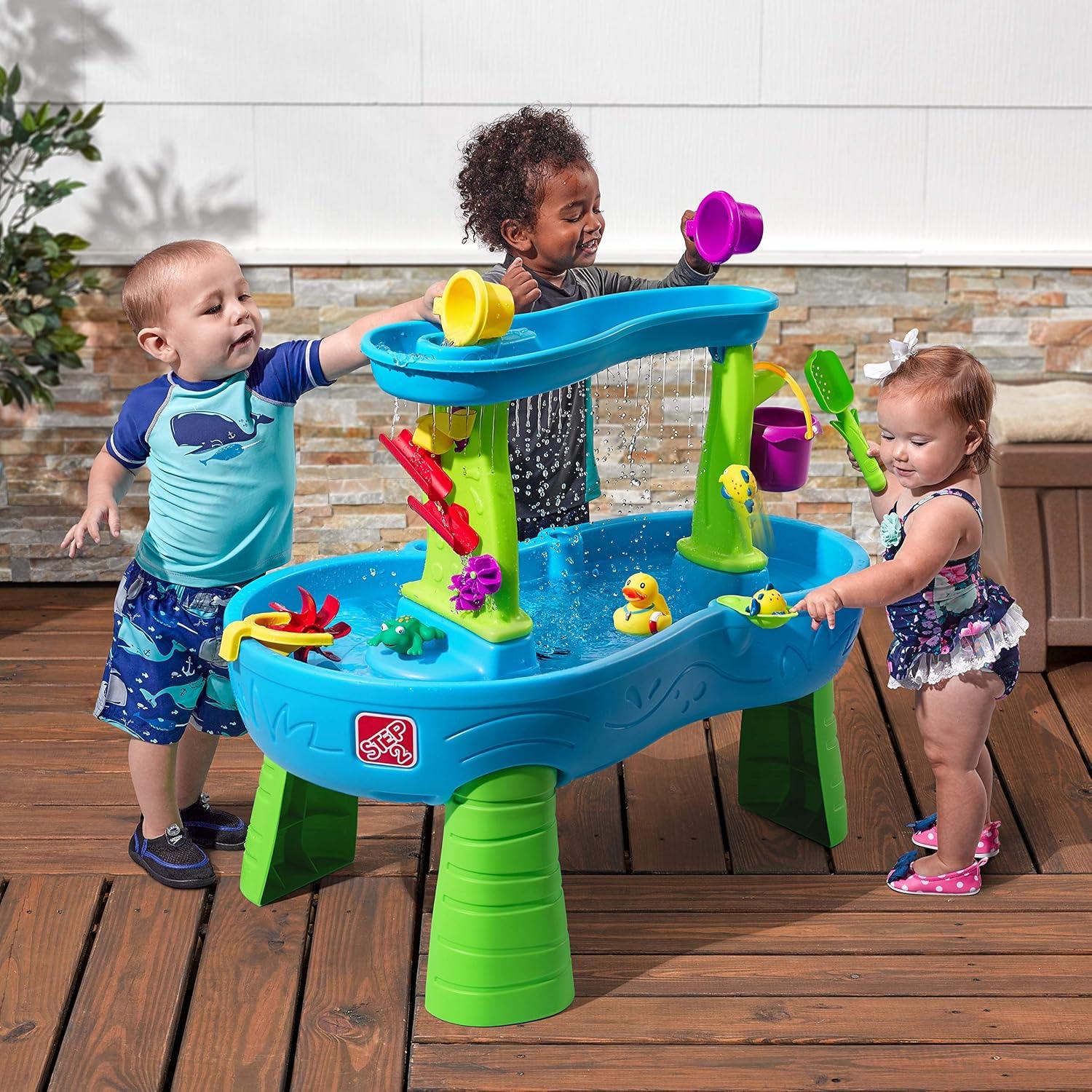 Step2 Rain Showers Splash Pond Water Table – Kids Water Play with Accessories - Jaiman Toys