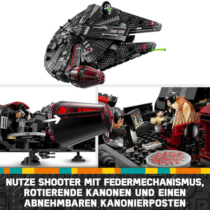 LEGO Star Wars Dark Millennium Falcon, Starship Set, Building Toy for Children (75389)