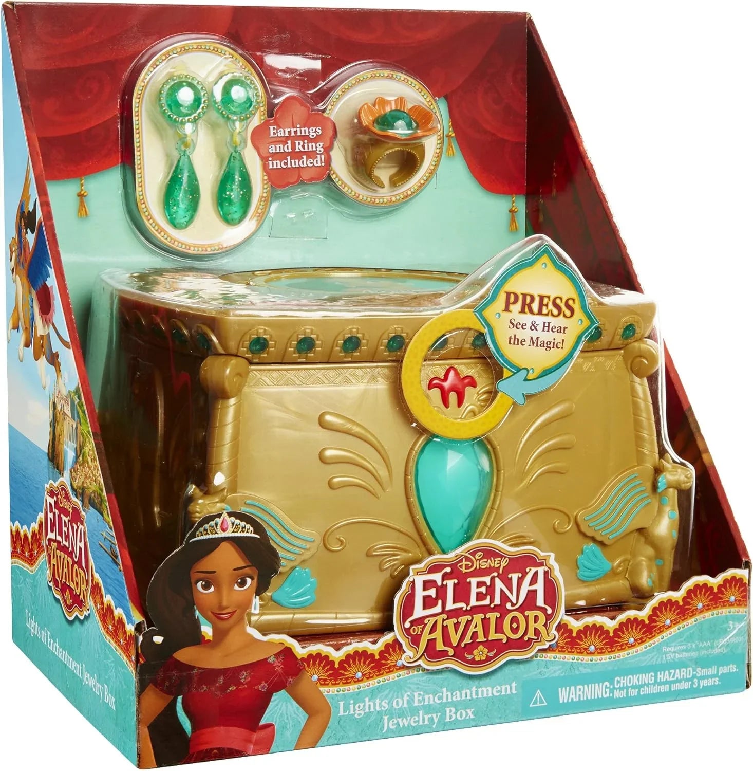 Disney Elena Of Avalor Light Of Enchantment Jewelry Box - Jaiman Toys