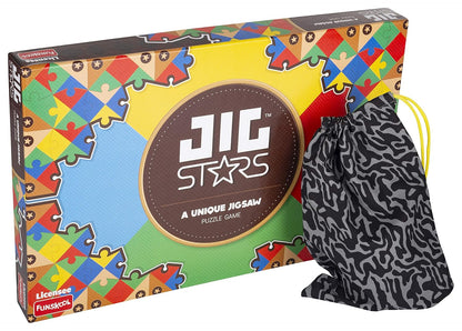 Funskool JigStars Unique Jigsaw Puzzle Speed Game for Kids 6+ | 2–4 Players | Fast-Paced Family Puzzle & Strategy Game