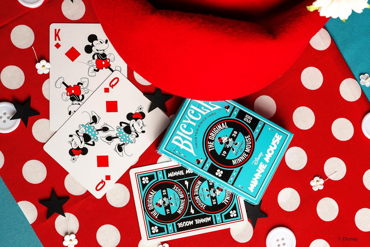 Bicycle Disney Minnie Mouse Playing Cards – Classic Poker Size Deck with Air-Cushion Finish