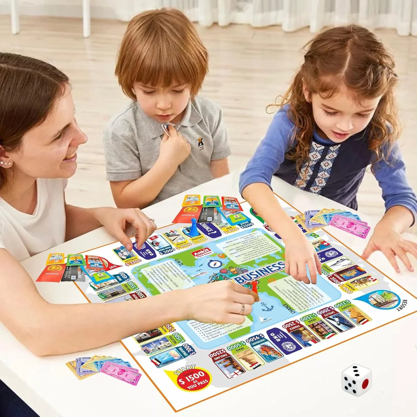 Ankit Toys International Business Board Game – 38×38 cm Global Trade Game for Kids & Families