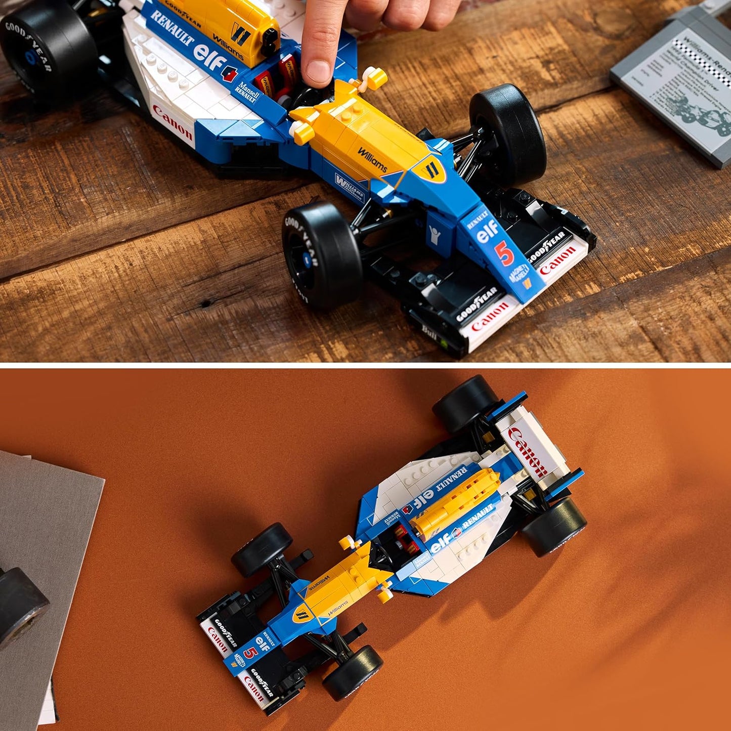 Lego 10353 Icons Williams Racing FW14B and Nigel Mansell F1 Model Car