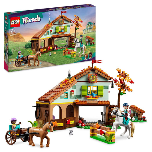 LEGO Friends Autumn's Horse Stable 41745 Building Toy Set (545 Pcs),Multicolor