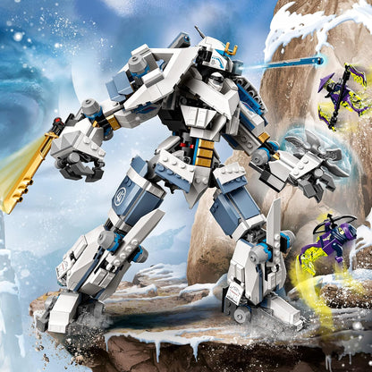 LEGO 71738 Ninjago Zane's Titanium Mech Battle – Build The Ultimate Warrior Mech!