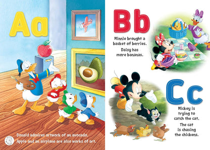 Disney Mickey & Friends ABC Fun with Mickey – 3D Come-To-Life Augmented Reality Learning Book for Kids (Free App)