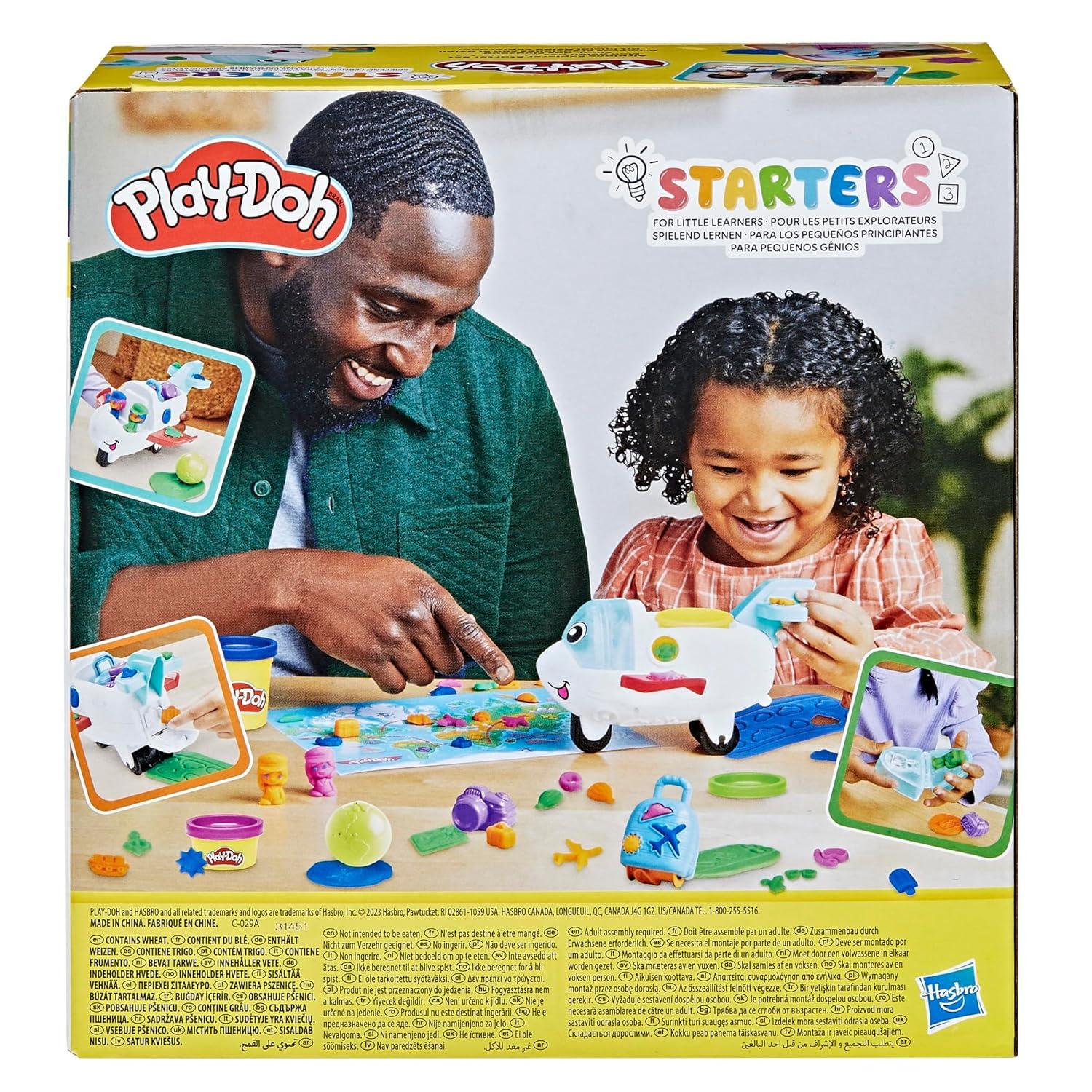 Play-Doh Flugi the Aeroplane Starter Kit – Creative Craft Set with 4 Play-Doh Tubs, Tools & Accessories for Kids - Jaiman Toys