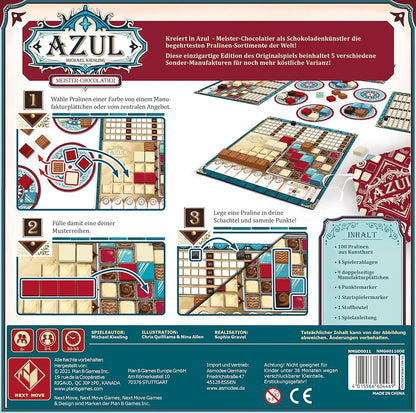 Azul: Master Chocolatier Board Game | Special Limited Edition Strategy Game with Chocolate-Themed Tiles | Next Move Games - Jaiman Toys
