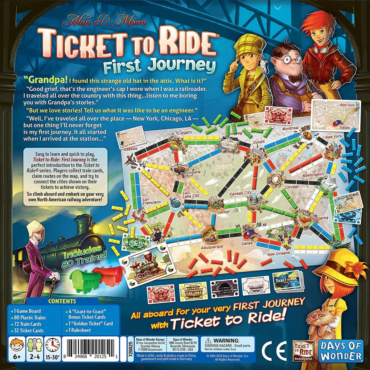 Ticket to Ride First Journey Board Game - Jaiman Toys