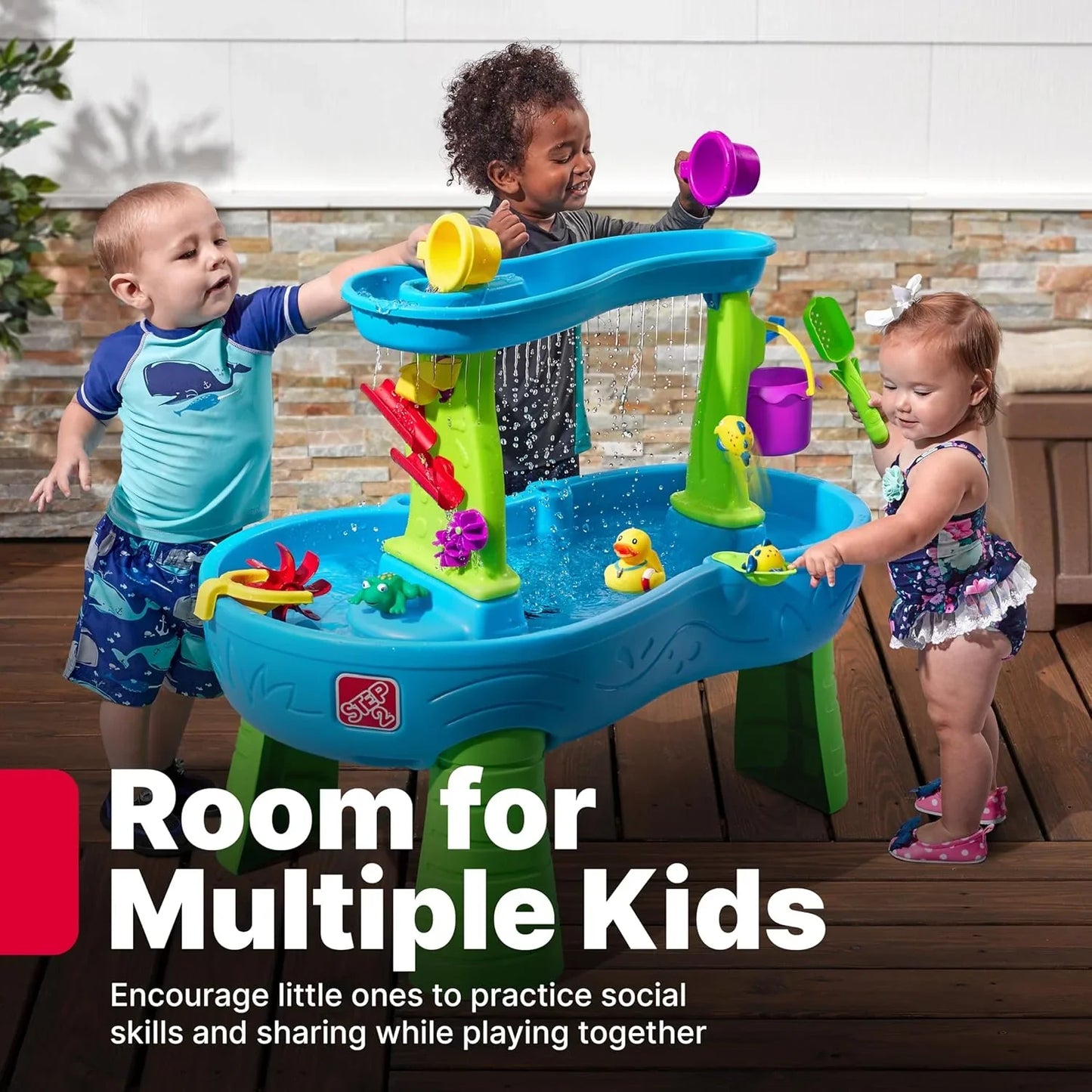 Step2 Rain Showers Splash Pond Water Table – Kids Water Play with Accessories - Jaiman Toys