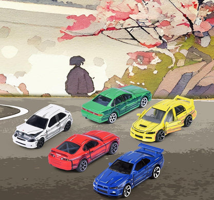 Majorette JDM Legends Die-Cast Car Set (5 Cars) | Japanese Performance Models | Metal Body | 3+ Years