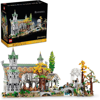 LEGO 10316 Icons Rivendell Building Model Kit :The Lord of The Rings:  for Adults, Construct and Display a Middle-Earth Valley