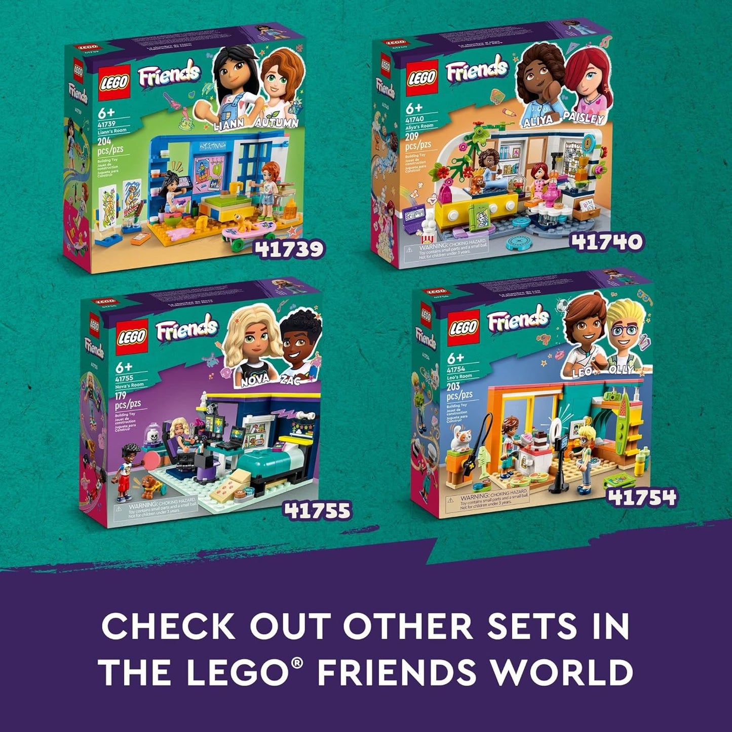 LEGO Friends Nova's Room 41755 Building Toy Set (179 Pieces)