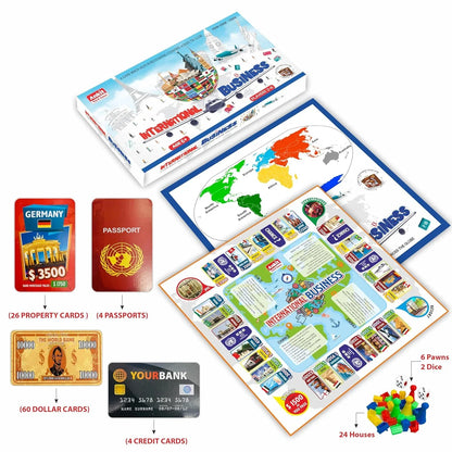 Ankit Toys International Business Board Game – 38×38 cm Global Trade Game for Kids & Families