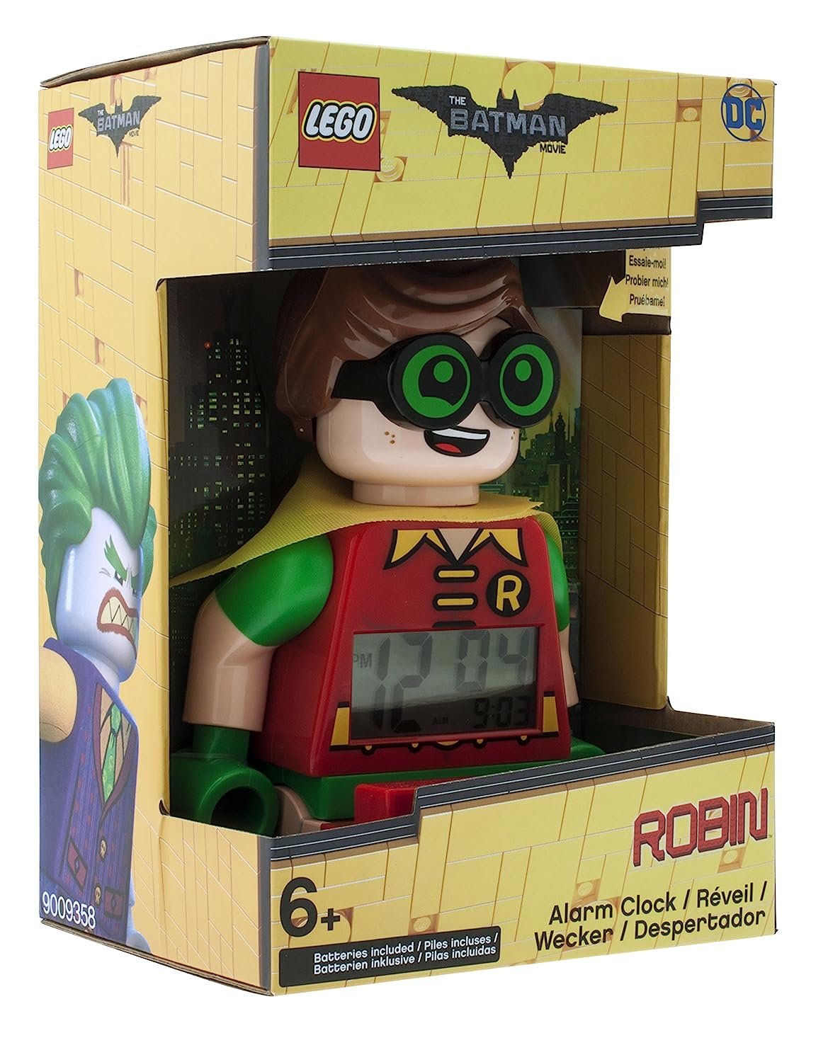 Lego Batman Movie Robin Minifigure Automatic Alarm Clock