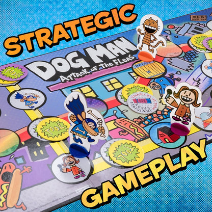 Dog Man: Attack of the Fleas Board Game | Family Strategy Game for 2–6 Players Ages 7+ | University Games
