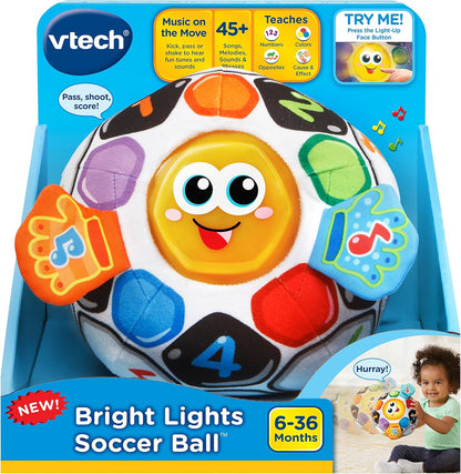 VTech Bright Lights Soccer Ball - For 6 to 36 Months Baby