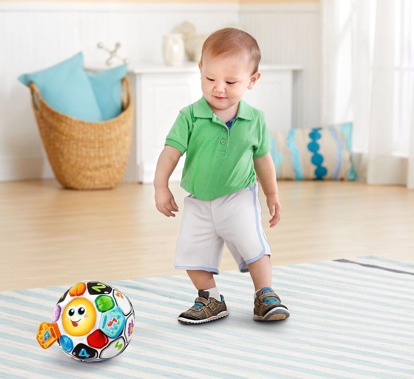 VTech Bright Lights Soccer Ball - For 6 to 36 Months Baby