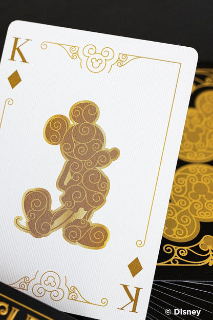 Bicycle Disney Mickey Mouse Black & Gold Playing Cards – Metalluxe Foil Deck