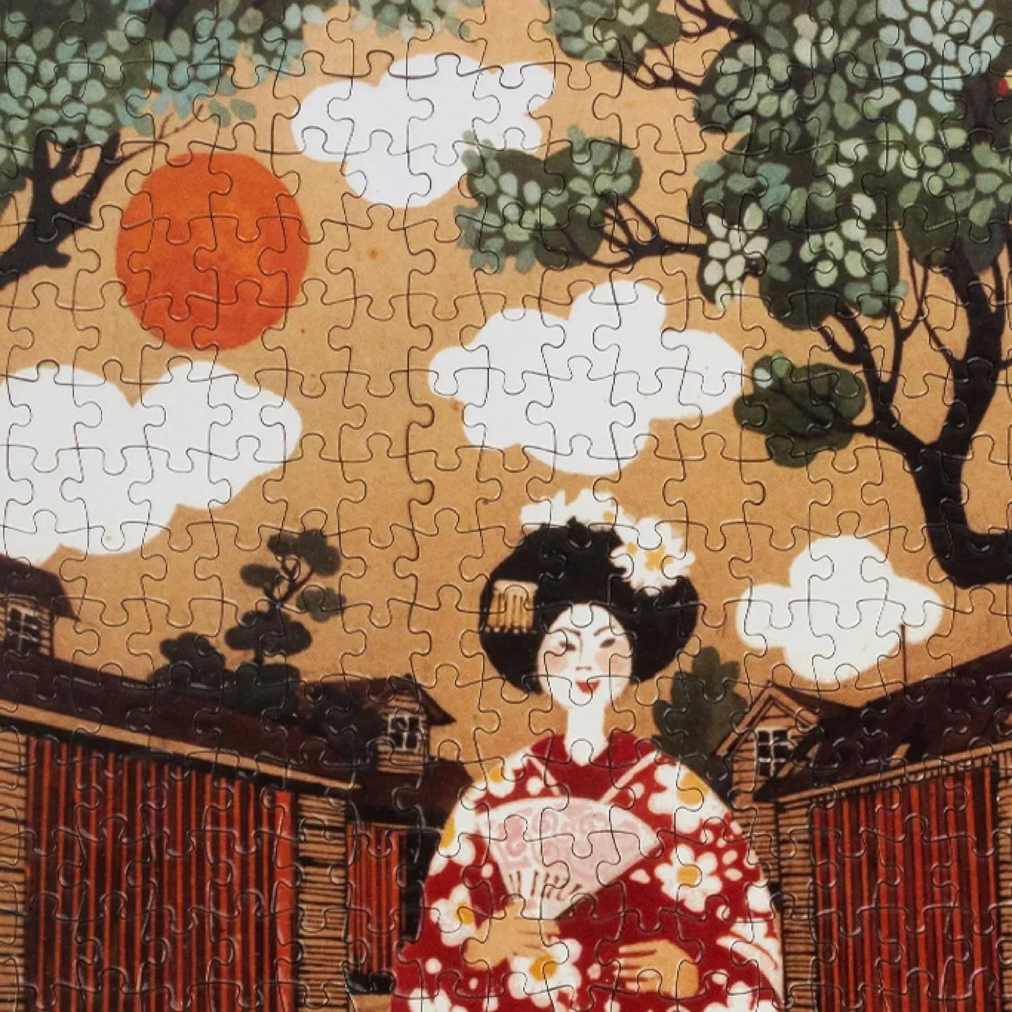 Jigsaw Nation 500 Piece Rectangle Puzzle – Girl in Kimono by Mario De Miranda | Artistic Jigsaw Puzzle for Kids, Teens & Adults