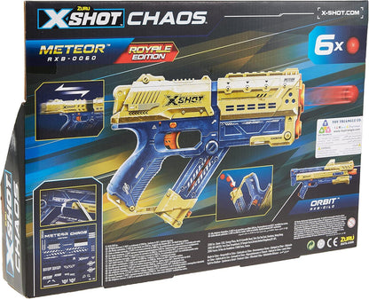 X-Shot Chaos Golden Meteor Foam Blaster – High-Power Dart Shooter for Kids & Teens