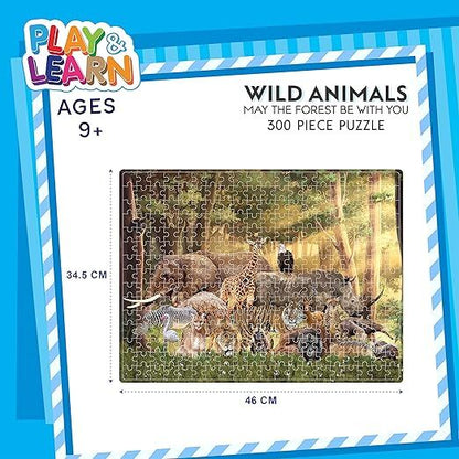 Funskool | Puzzle Wild Animals May the Forest be with you | 300pcs | Age: 9+ | Art No. 9604300 |