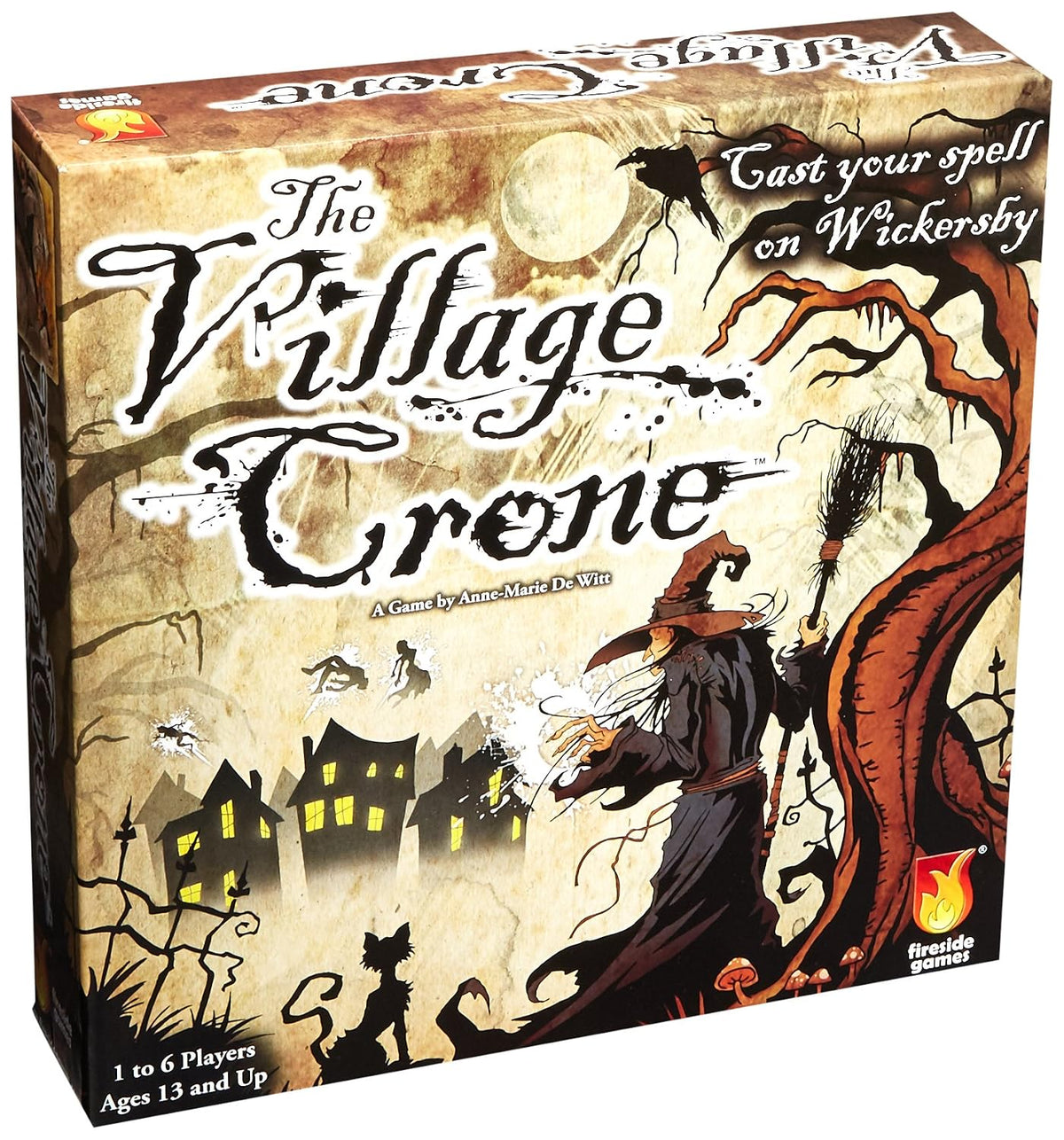 Fireside Games The Village Crone Board Game | Witch-Themed Strategy & Spell-Casting Game | Worker Placement & Resource Management | 1–6 Players, Ages 13+