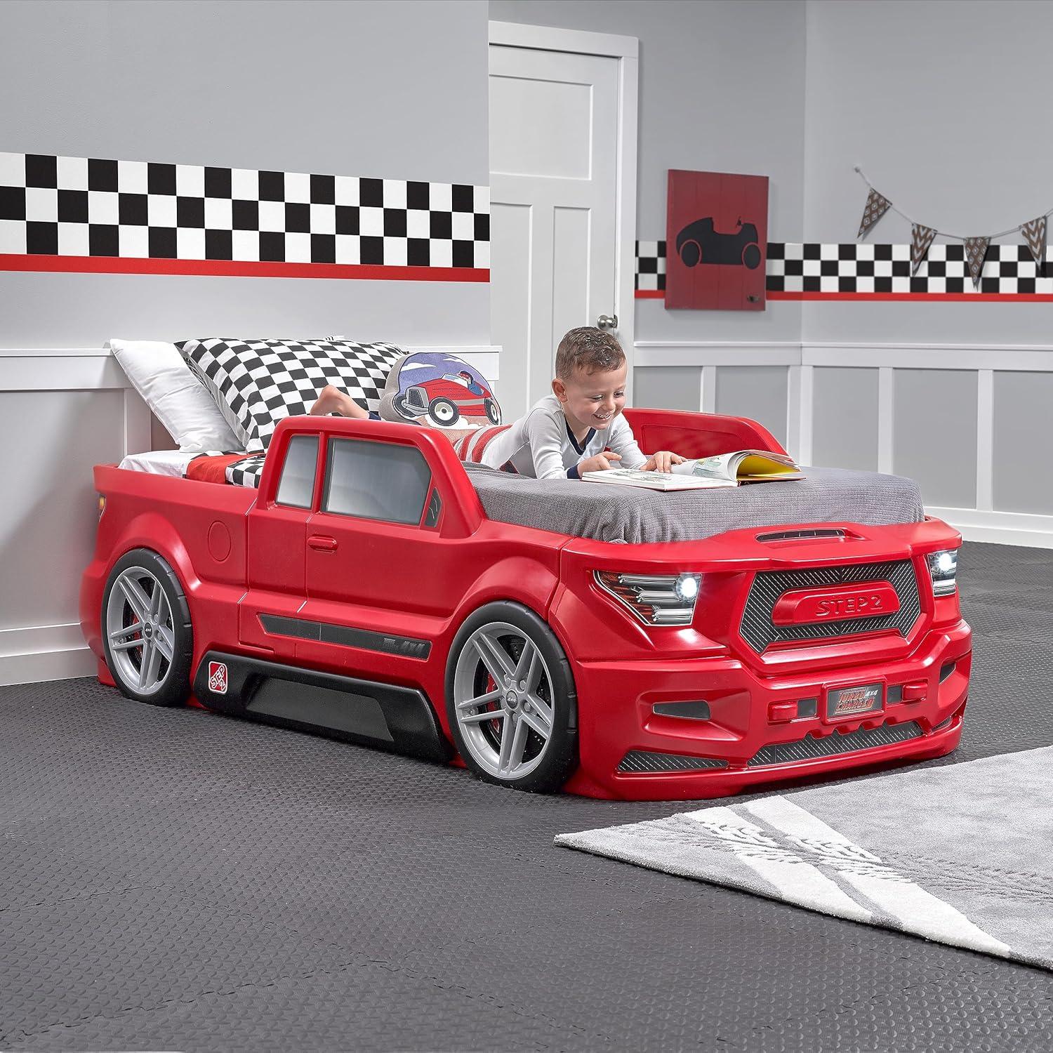 Step2 Turbocharged Twin Truck Bed – Kids’ Ride-On Playbed - Jaiman Toys