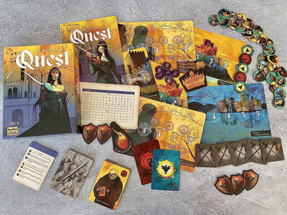 Quest Board Game by Indie Boards & Cards – Social Deduction & Hidden Roles Party Game - Jaiman Toys