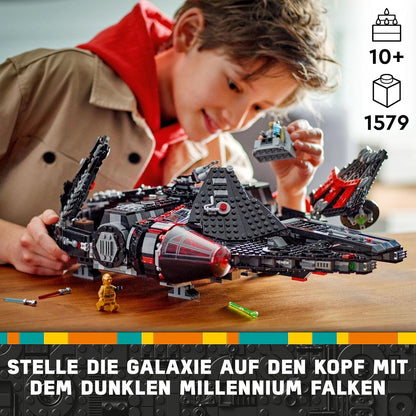 LEGO Star Wars Dark Millennium Falcon, Starship Set, Building Toy for Children (75389)