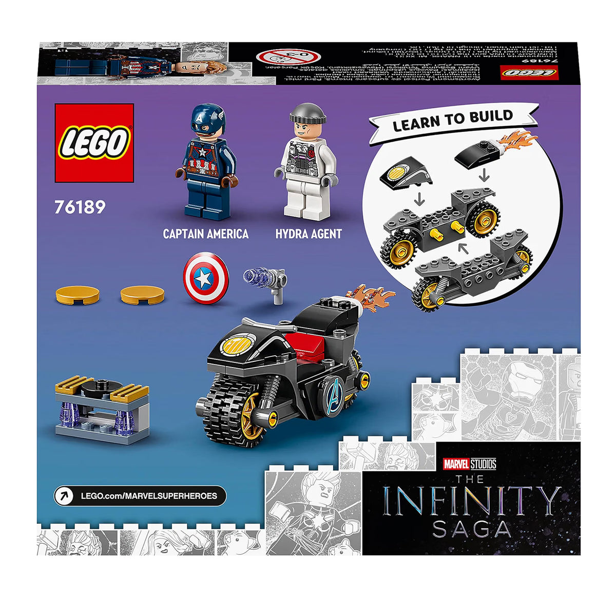 (Box Damage) LEGO 76189 Super Heroes Captain America vs. Hydra