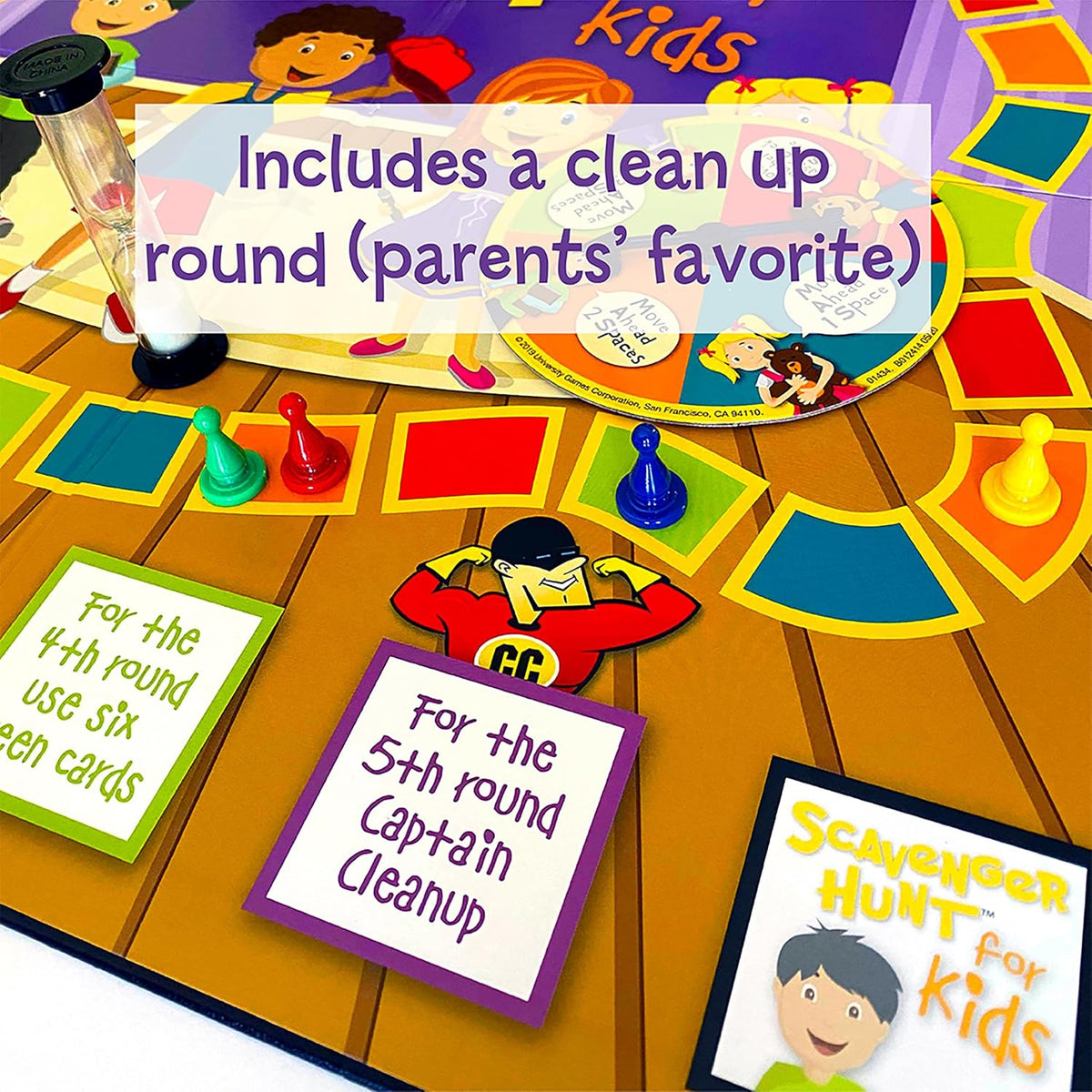 Scavenger Hunt for Kids Amazing Indoor Search Game – Fun Educational Family Board Game with Search & Find Activity Cards for Children, Interactive Treasure Hunt Game for 2–4 Players, Ages 6 Years & Up