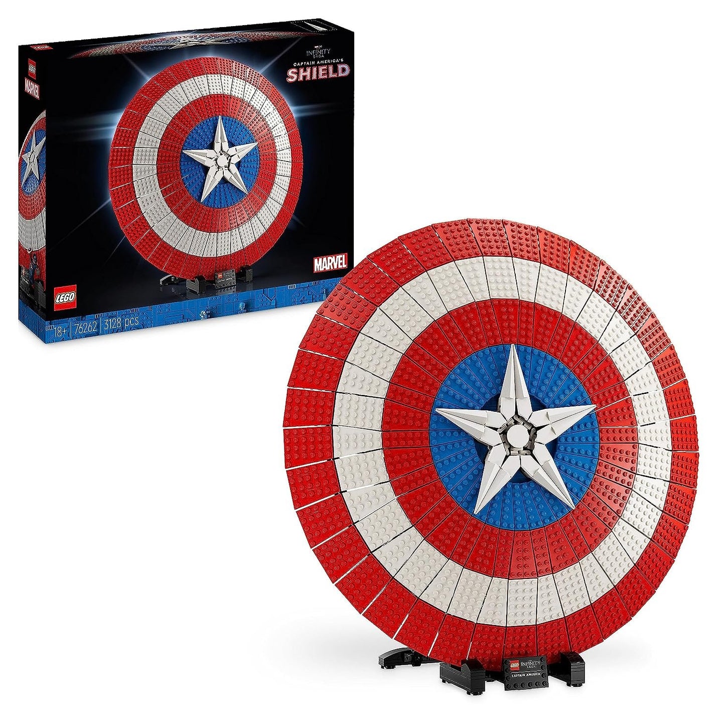 LEGO 76262 Marvel Captain America’s Shield Building Kit