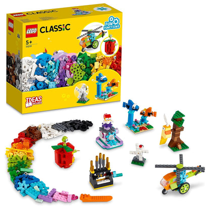 LEGO Classic Bricks&Functions 11019 Kids' Building Kit (500 Pcs),Multicolor Age 5+