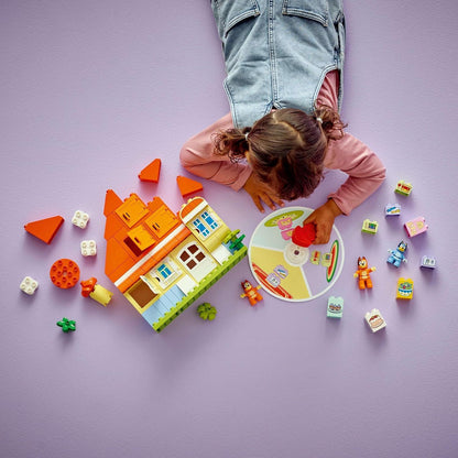 LEGO DUPLO Bluey Family House 10459 – Interactive Memory Game Toy for Kids 3+