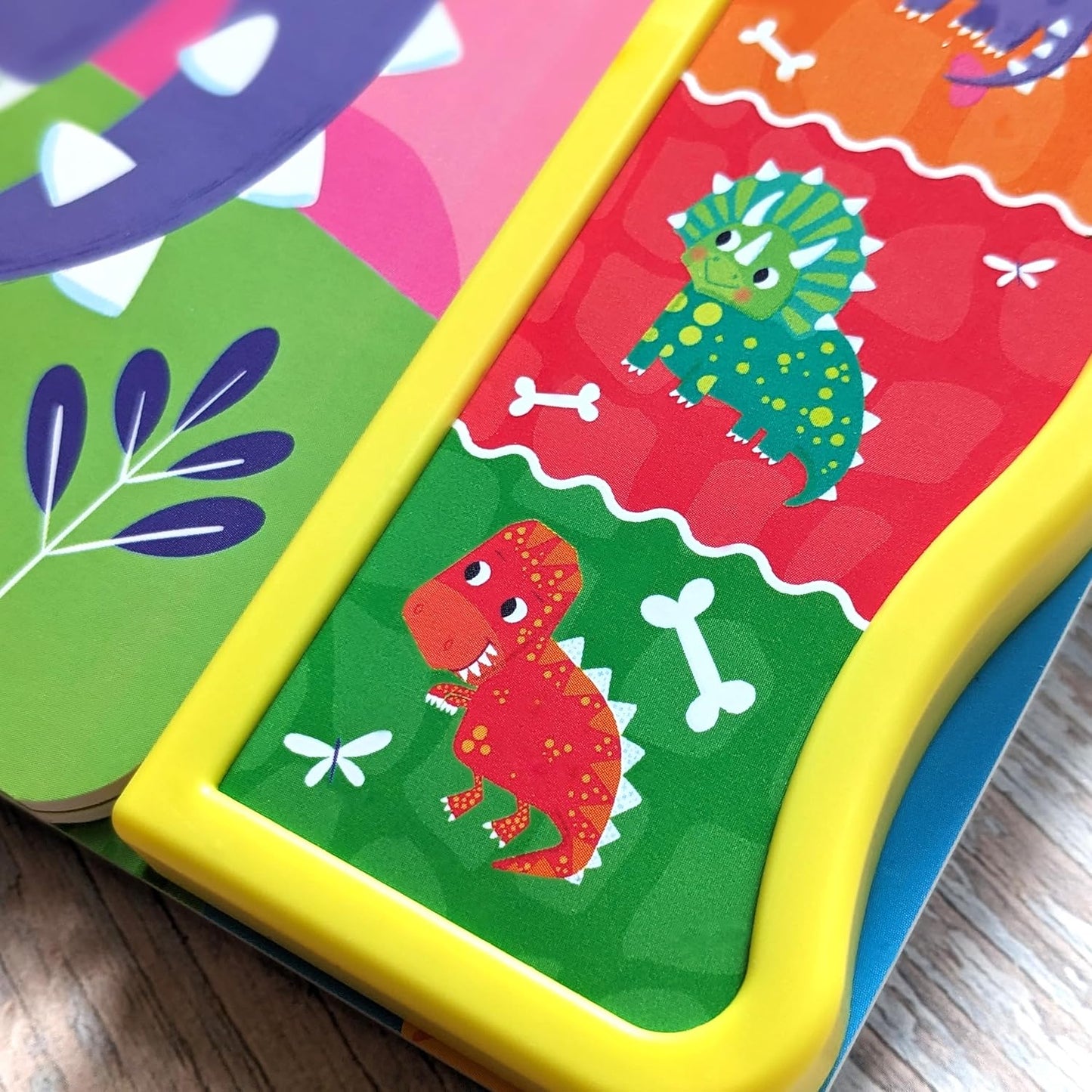 North Parode Touch & Feel Dinosaurs Sound Board Book for Kids with 5 Dino Sounds